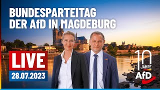 Livestream vom Bundesparteitag 2023 der AfD in Magdeburg [upl. by Nhguavaj]