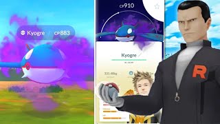 HOW TO EASILY DEFEAT GIOVANNIS SHADOW KYOGRE IN POKEMON GO [upl. by Horvitz]