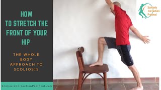 How to Stretch The Front Of Your Hip and Get Rid of Back Pain [upl. by Kenton746]