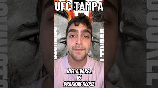 UFC Tampa  Joel Alvarez vs Drakkar Klose [upl. by Nannerb151]