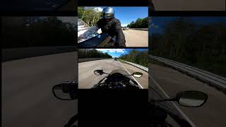 BLIND DRIVERS 🙈 bikelife automobile motorcycle [upl. by Arretahs]