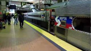 SEPTA Silverliner II Train With 260 and 9008 Departing Market Easti [upl. by Nnomae203]