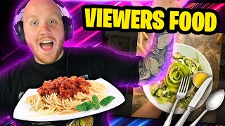 TIMTHETATMAN REACTS TO VIEWERS FOOD [upl. by Natty]