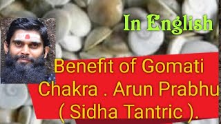 Benefits of Gomati Chakra  Arun Prabhu  Sidha Tantric [upl. by Anaiviv]