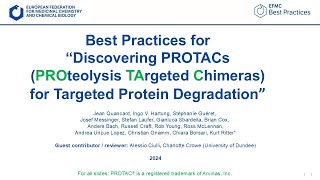 Best Practices for PROTACs  Assays and Cooperativity Part 1B [upl. by Tacye]