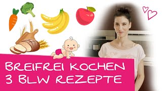 3 Beikost Rezepte für BLW  Einfache und leckere Rezepte für Baby Led Weaning [upl. by Esilrac562]