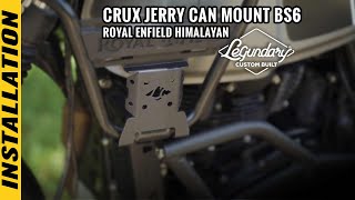 How to install Crux Jerry Can Mount on Royal Enfield Himalayan  Bandidos DIY [upl. by Ryter]