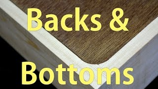 How to Make Cabinet Backs and Cabinet Bottoms [upl. by Esemaj]