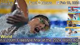 LatestMen 200m Freestyle final Race replay  World Aquatics Championships 2024 [upl. by Wendell]