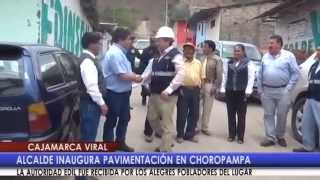 Alcalde Inaugura pavimentación en Choropampa Cajamarca [upl. by Mariand]