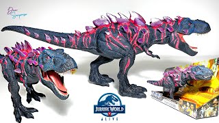 NEW MORTEM REX Jurassic World Alive Custom Tyrannosaurus Rex and Jurassic Park TRex Collection [upl. by Ettesel]