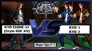 KOF Mugen Kyo Clone57Style KOF XV VS Kyo1  Kyo2 1080P 60 FPS [upl. by Kelcy337]