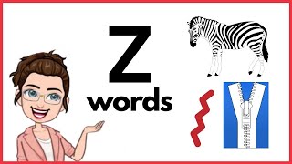 WORDS THAT START WITH LETTER Zz  Z Words  Phonics  Initial Sounds  LEARN LETTER Zz [upl. by Ailehpo]