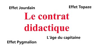 Le contrat didactique [upl. by Henley673]