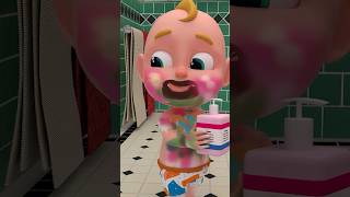 Rub rub rub your belly Bath time is fun  Rosoomelody Song nurseryrhymes kidssong shorts [upl. by Nirro]