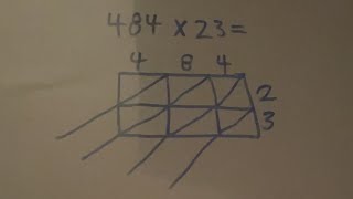 Multiplication Lattice Method 3 Digit by 2 Digit [upl. by Calhoun]