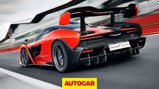 McLaren Senna driven  789bhp hypercar on track at Silverstone  Autocar [upl. by Matilde66]