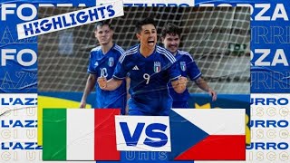 Highlights ItaliaRepubblica Ceca 65  Futsal  Qualificazioni FIFA Futsal World Cup 2024 [upl. by Nore]