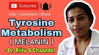 TYROSINE Metabolism 2 melanin [upl. by Narra]