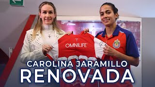 Carolina Jaramillo RENUEVA con Chivas Femenil hasta 2026 [upl. by Stevana396]