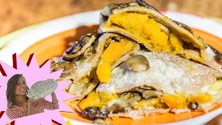 Crepes di Castagne con Zucca e Funghi  Senza Uova  Gluten Free [upl. by Darin]