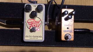 Wampler Tumnus vs ElectroHarmonix Soul Food  Klone Shootout [upl. by Nerraf]