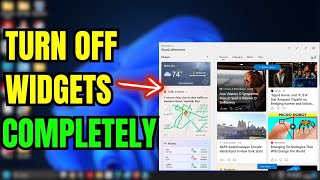 Disable Windows 11 Widgets Board Easy Tutorial 🚫 [upl. by Nivrac651]
