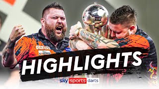 Michael Smith amp Michael van Gerwens EPIC final  World Darts Championship Final 2023 Highlights [upl. by Enyrb190]