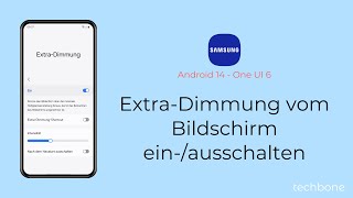 ExtraDimmung vom Bildschirm einschalten oder ausschalten  Samsung Android 14  One UI 6 [upl. by Codd]