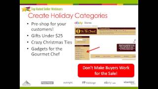 The time is NOW Preparing Your eBay Business to Maximize Holiday Sales [upl. by Cela]