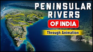 Indian Geography Peninsular Rivers of India  Smart Revision through Animation  OnlyIAS [upl. by Yenahpets157]