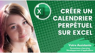 Comment créer un calendrier perpétuel sur Excel [upl. by Meagan438]