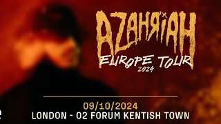 Azahriah EU Tour 2024  London [upl. by Lolita]