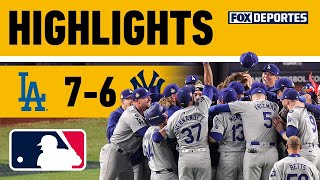 😎🏆 DODGERS GANAN SERIE MUNDIAL 2024  Los Angeles Dodgers 76 New York Yankees  HIGHLIGHTS  MLB [upl. by Nosdivad]