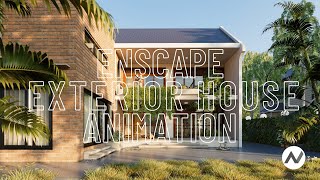 Enscape Animation in Revit  Modern House [upl. by Annice]