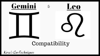 Gemini and Leo Compatibility [upl. by Merrily121]