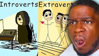 INTROVERT REACTS To Casually Explained Introverts and Extraverts [upl. by Dixon]