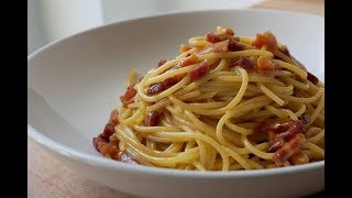 Spaghetti Carbonara Selber Machen Rezept  Spaghetti alla Carbonara Recipe  ENG SUBS [upl. by Nathanil]