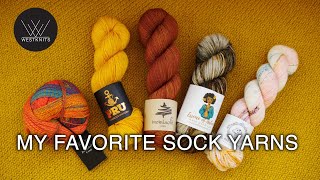 My Favorite Sock Yarns [upl. by Eilhsa649]