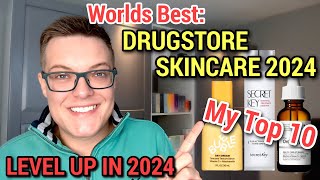 BEST DRUGSTORE SKINCARE 2024  My Top Skincare 2024 [upl. by Eydnarb]