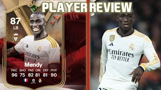 ALWAYS OP 87 DYNASTIES FERLAND MENDY PLAYER REVIEW EA FC 24 ULTIMATE TEAM [upl. by Anaillil]