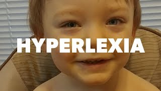 Hyperlexia  3 year old Logan spells BIG words [upl. by Leinoto]