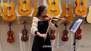 Test âm thanh violin JOHANNES KÜNSTLER 2008 size 44 [upl. by Sheryle708]