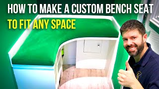 HOW TO UPHOLSTER A CUSTOM BENCH SEAT CUSHION  UPHOLSTERY FOR BEGINNERS  FaceliftInteriors [upl. by Infeld144]