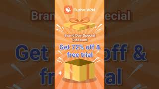 Turbo VPN Brand Day Enjoy Up to 72 Off [upl. by Horsey]