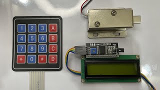 TUTORIAL ON ELECTRONIC DOOR LOCK USING ARDUINO UNO LCD I2C 4X4 KEY PAD AND 12V SOLENOID DOOR LOCK [upl. by Alamak916]