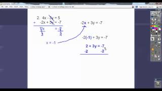 Solving Linear Systems by Elimination Part 2  Section 73 [upl. by Cinamod625]