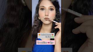 😍 Perfect Brown 🤎 Lip liner to outline 👄 Lips ✅must try lipliner brownlipstick beautyhacks [upl. by Wrand]