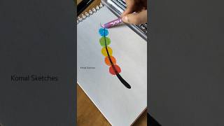 Easy Feather Drawing 🫣🤩  youtubeshorts shorts art komalsketches [upl. by Ainorev]