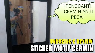 UNBOXING DAN REVIEW STICKER MOTIF CERMIN [upl. by Llerehc311]